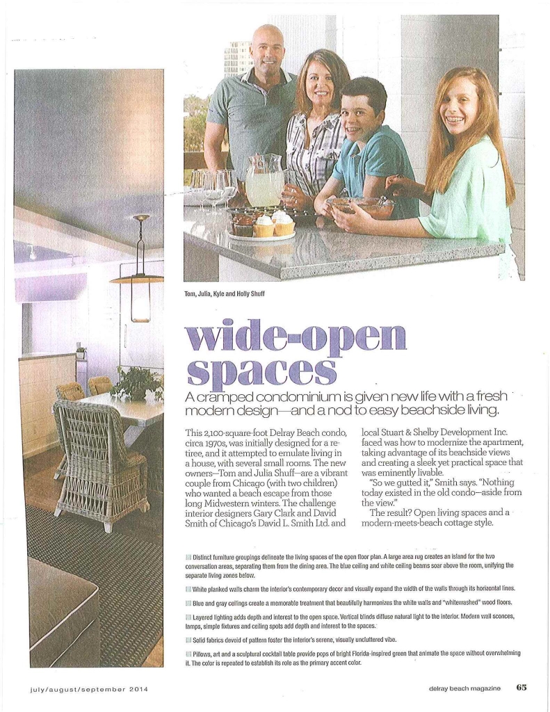 Wide Open Spaces - Stuart and Shelby featured in Delray Beach Magazine